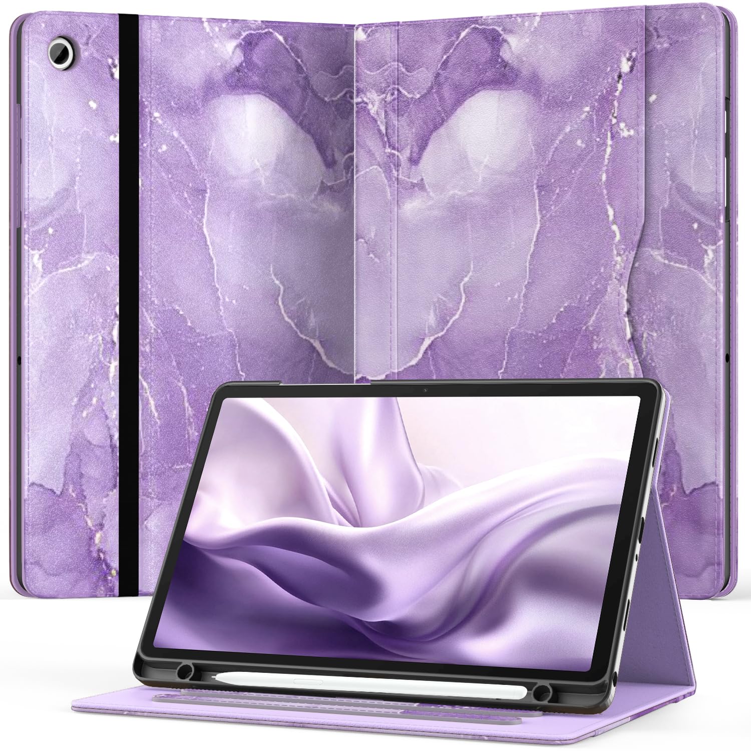 OKP Case for Samsug Galaxy Tab A11+ / A9+ Plus 11 inch 2026/2024 (SM-X230/X236/X238/X210/X216/X218), PU Leather Folio Cover with Multi-Angle Stand,