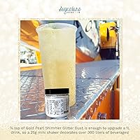 Vista 142 de Purpurina comestible para bebidas, espolvoreador de 3 gramos (rojo)