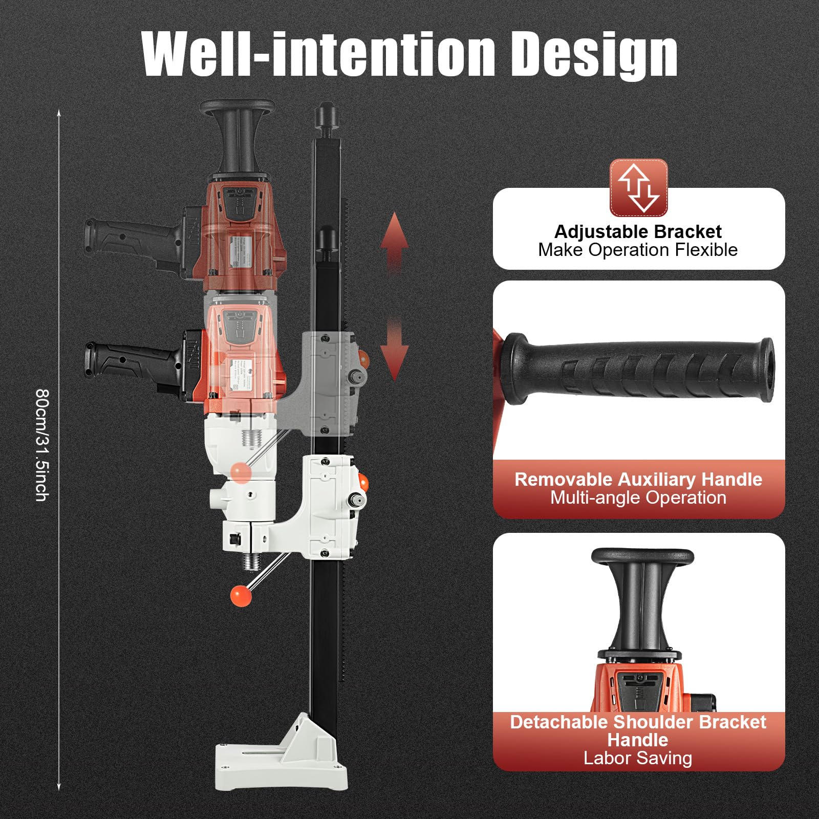 107mm X 150mm Diamond Core Drill Bit Set With SDS & Hex Adapter - Foto 8