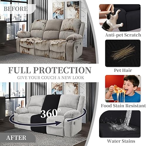 Miniatura 288 de Fundas 100% impermeables para sofá reclinable seccional, fundas para sofá reclinable en forma de L, funda para sofá seccional de esquina en forma de