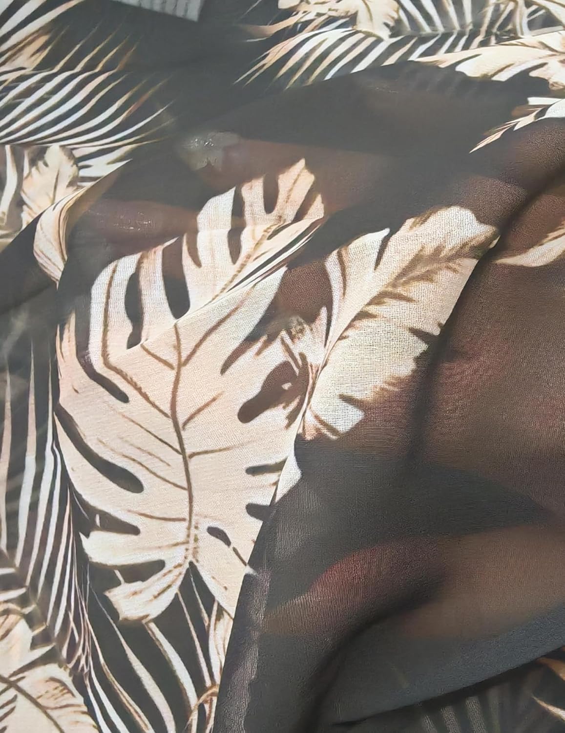 Ekouaer Womens Swimsuit Coverup 2026 Sheer Chiffon Floral Print Sexy Bathing Suit Cover Up Swimwear Beachwear - Image 5