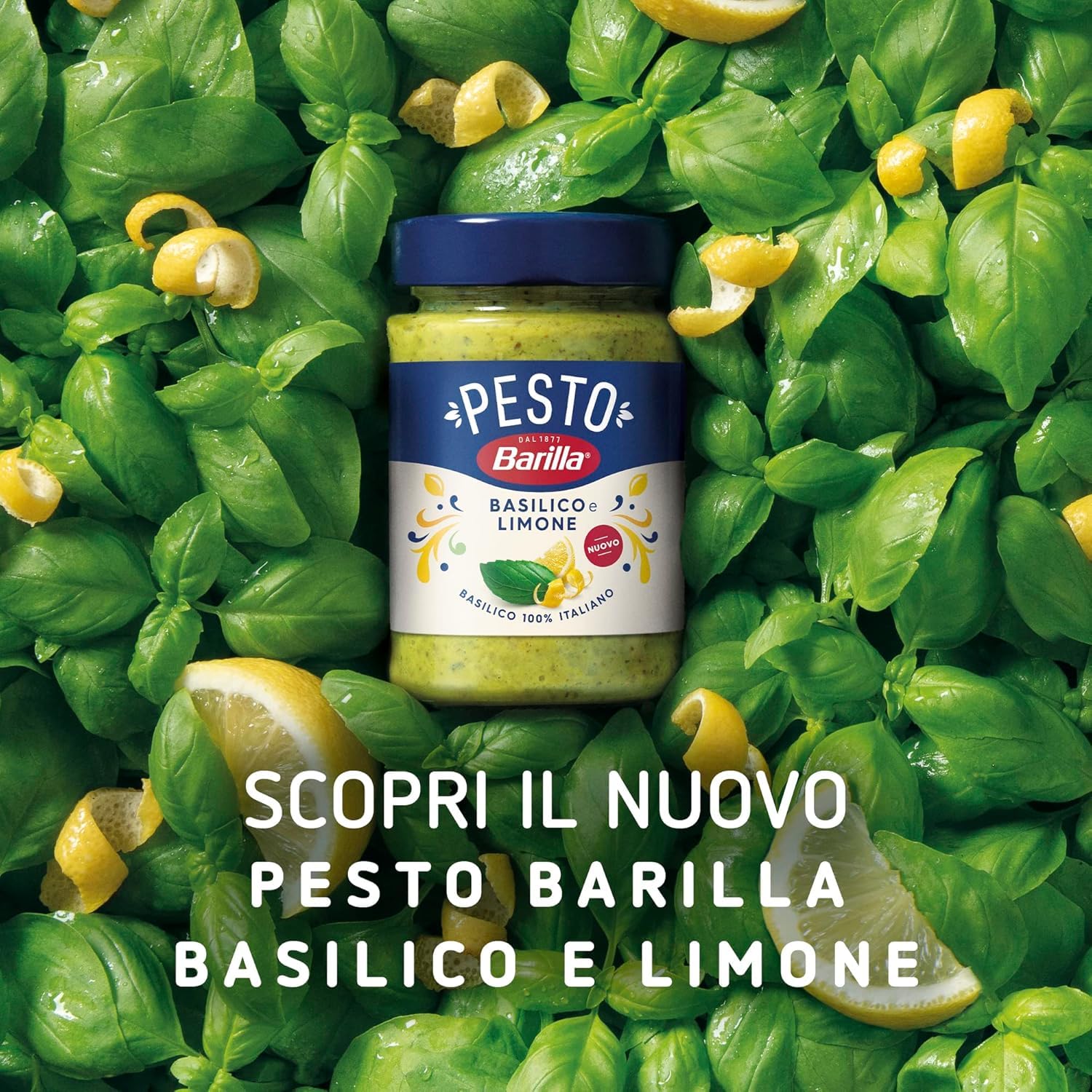 Italian Gourmet Pesto Basilico e Limone, Basilikum-Zitrone, 12 x 190g