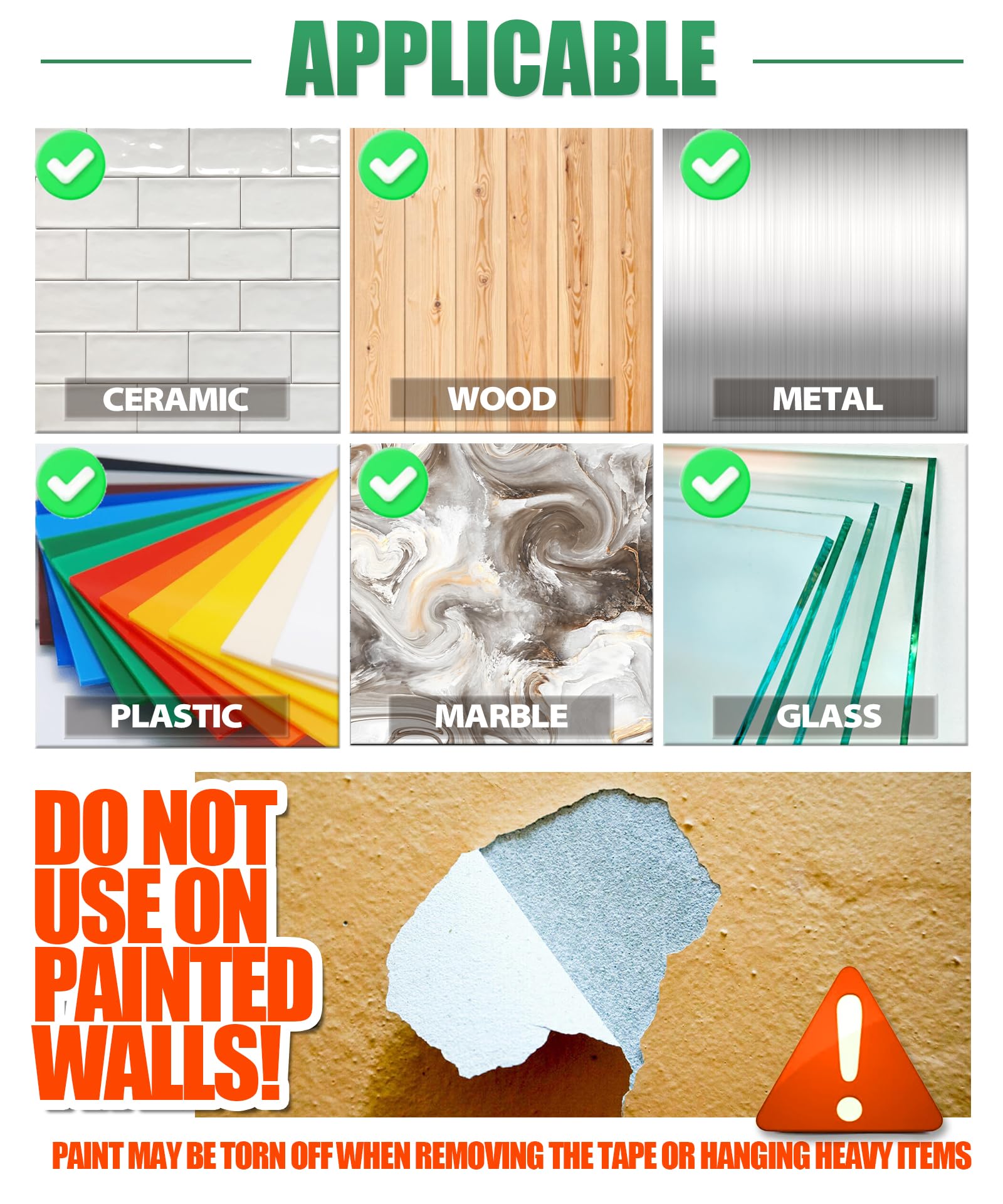 Extra Strong Double Sided Tape Heavy Duty - 240 x 1 0 0 5 - Removable Two Sided — view 6