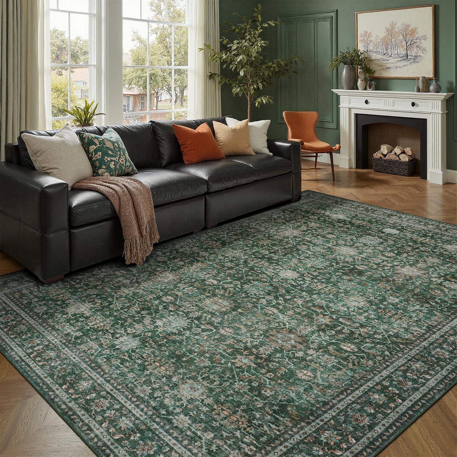 DCX Vintage Green 8x10 Rug