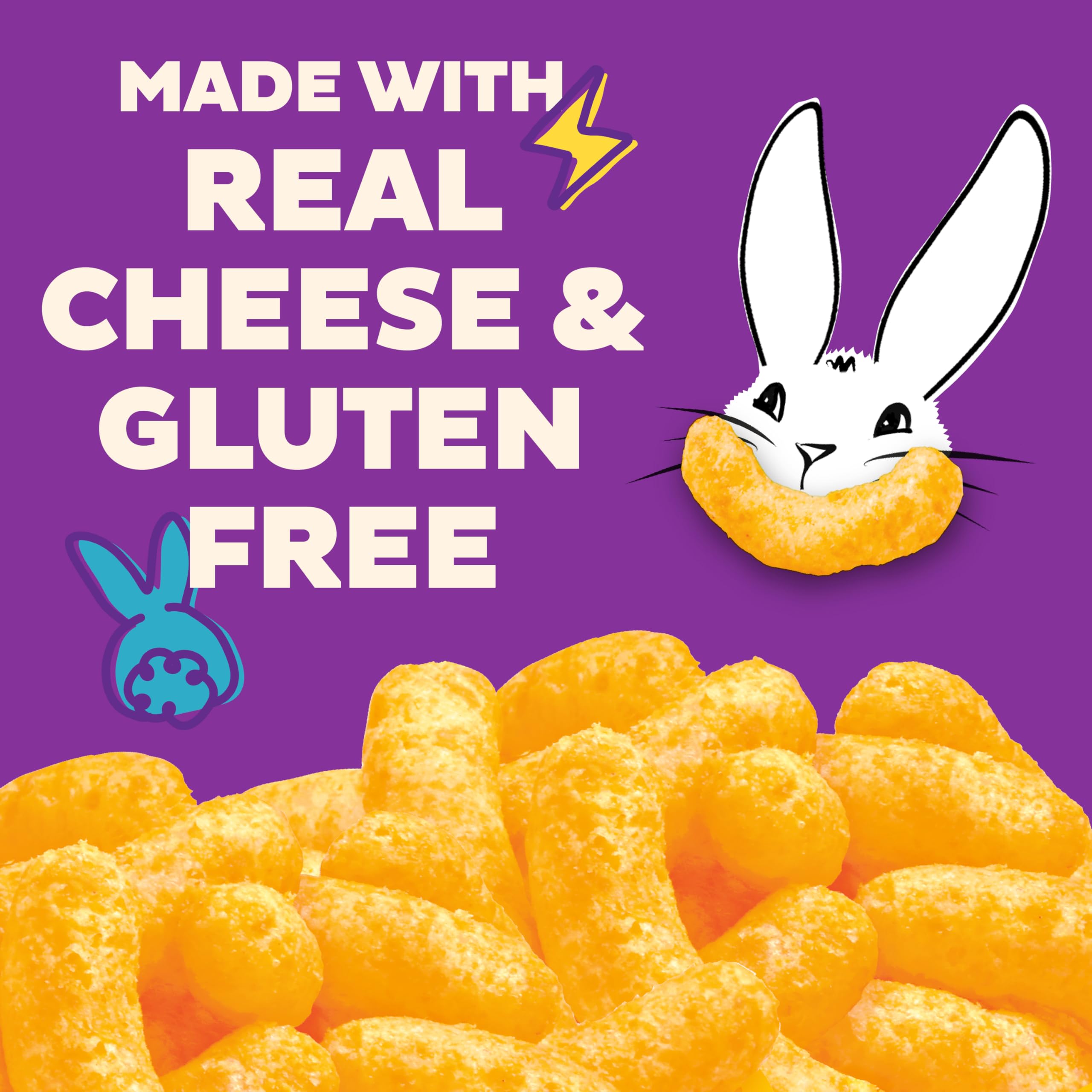 Annie's Organic Cheddar Cheesy Smiles, Baked Corn Puffs, Gluten Free, 4 oz