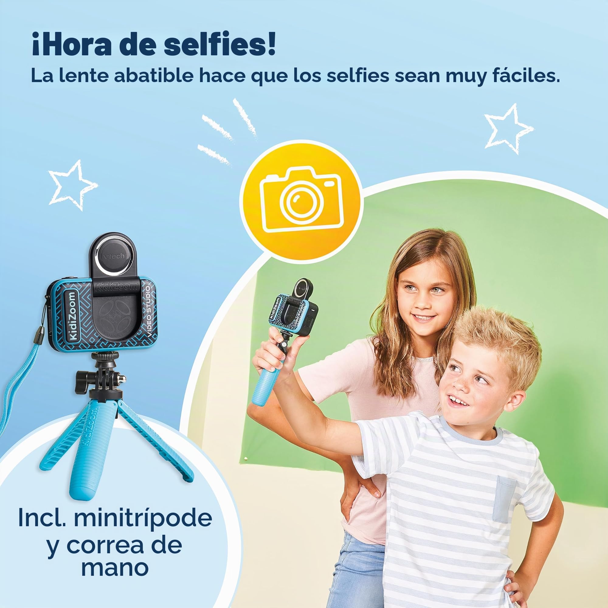 Vtech KidiZoom Video Studio HD 80-531884 Cámara Infantil, Azul