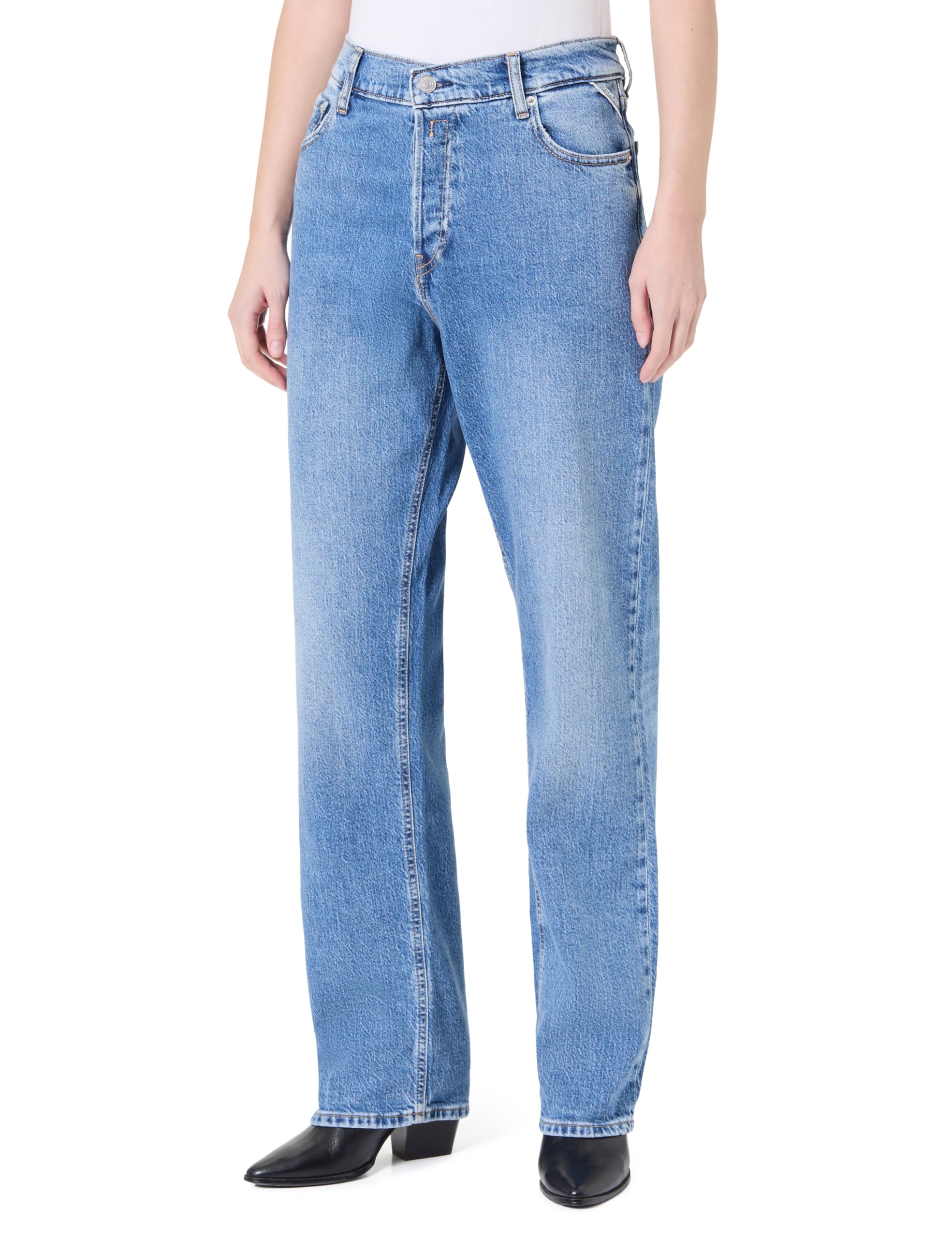 Replay Women's Wa493 Jeans, 009 Medium Blue, 27W x 30L