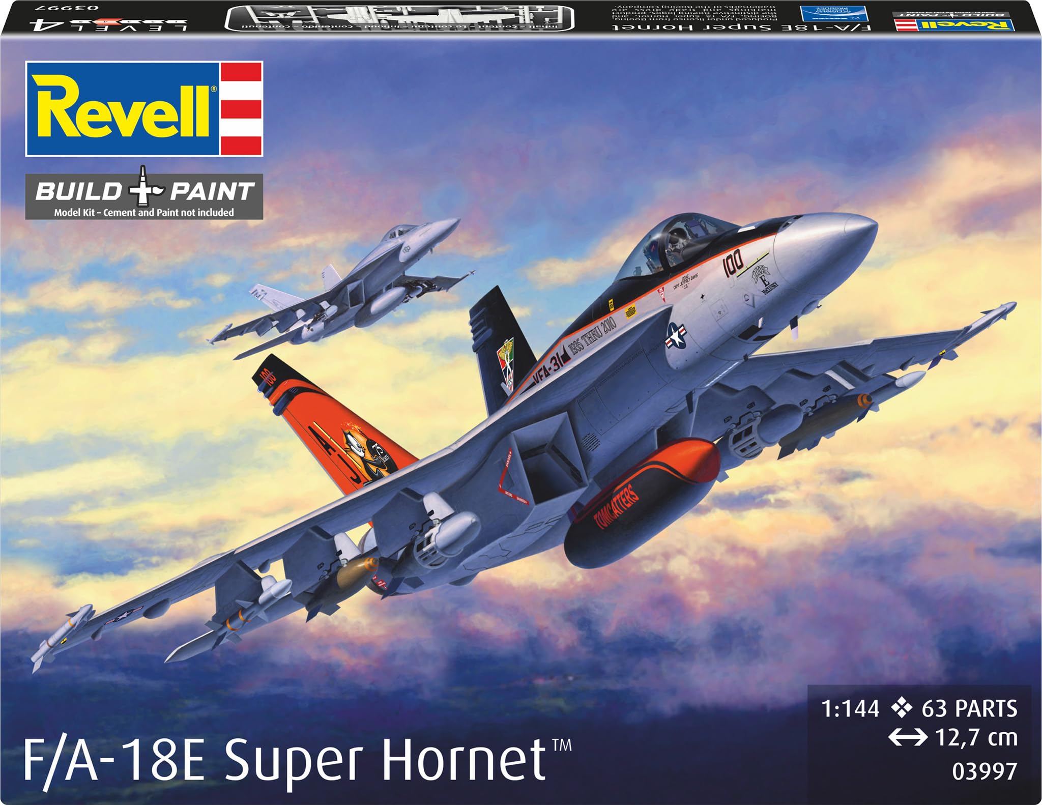 Amazon | ドイツレベル 1/144 F/A-18E スーパーホーネット プラモデル