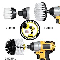 Vista 31 de Drillbrush Cepillo de fregar - Accesorio para cepillo de taladro - Limpieza de piedras - Cepillo de limpieza profunda - Cepillo limpiador de Azul