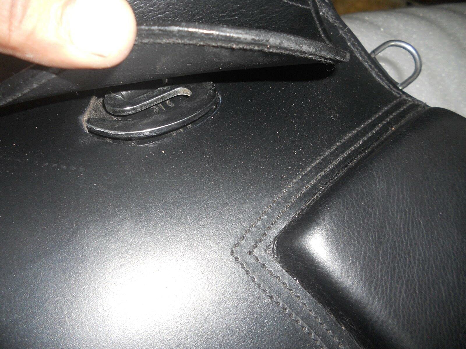 EU Sella inglese in pelle di qualità Dressage Treeless Saddle