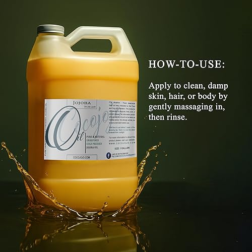 Miniatura 4 de Aceite de jojoba de cacao orgánico, aceite de jojoba para el crecimiento del cabello, aceite de jojoba para la piel, para la cara, 100% puro