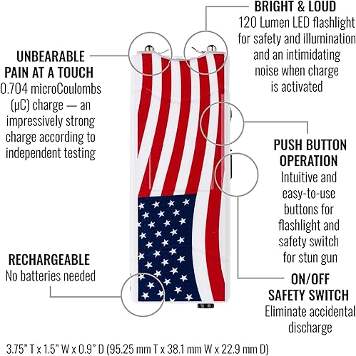 Miniatura 14 de SABRE - Kit de autodefensa con espray de pimienta roja y pistola aturdidora con linterna 25 ráfagas rango de 10 pies 3 metros descarga dolorosa 120