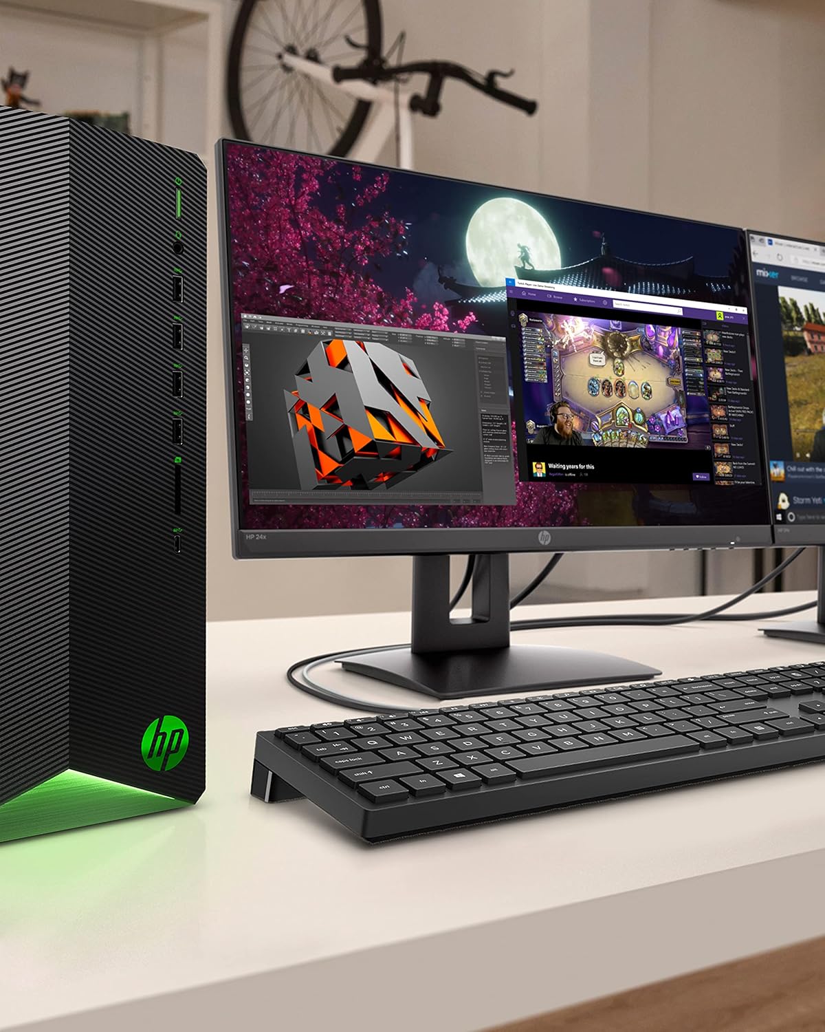 Buy HP GM Pavilion Gaming Desktop AMD Ryzen 7 Processor, NVIDIA