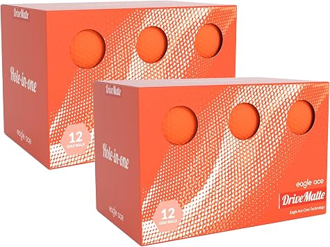 Eagle AceTM DriveMatte Golf Balls-2 Layers-Maximum Distance,Optimal Spin Control