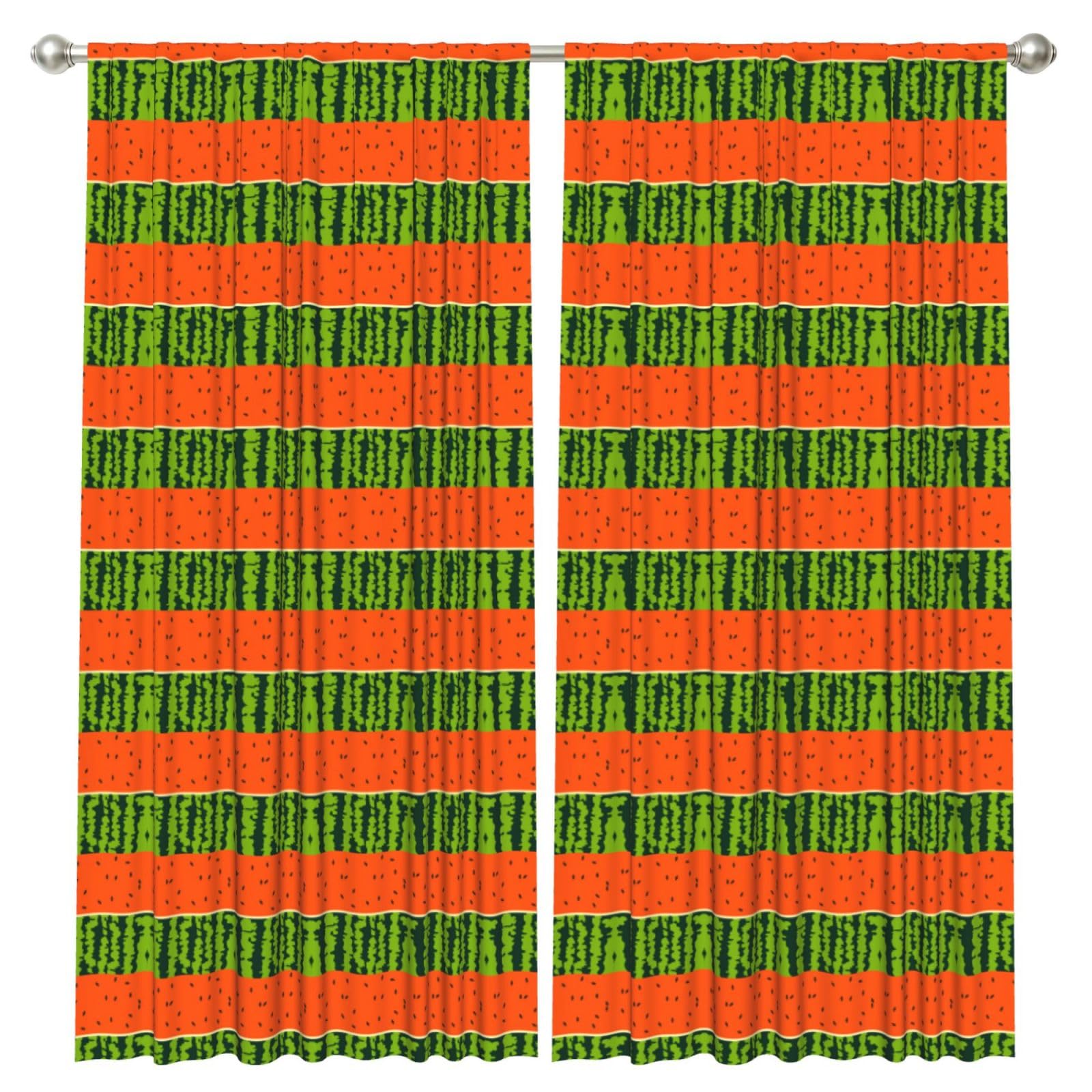 InOmak Watermelon, 2 Panels Window Curtains 52 x 84 Inch Blackout Curtains for Living Room Bedroom