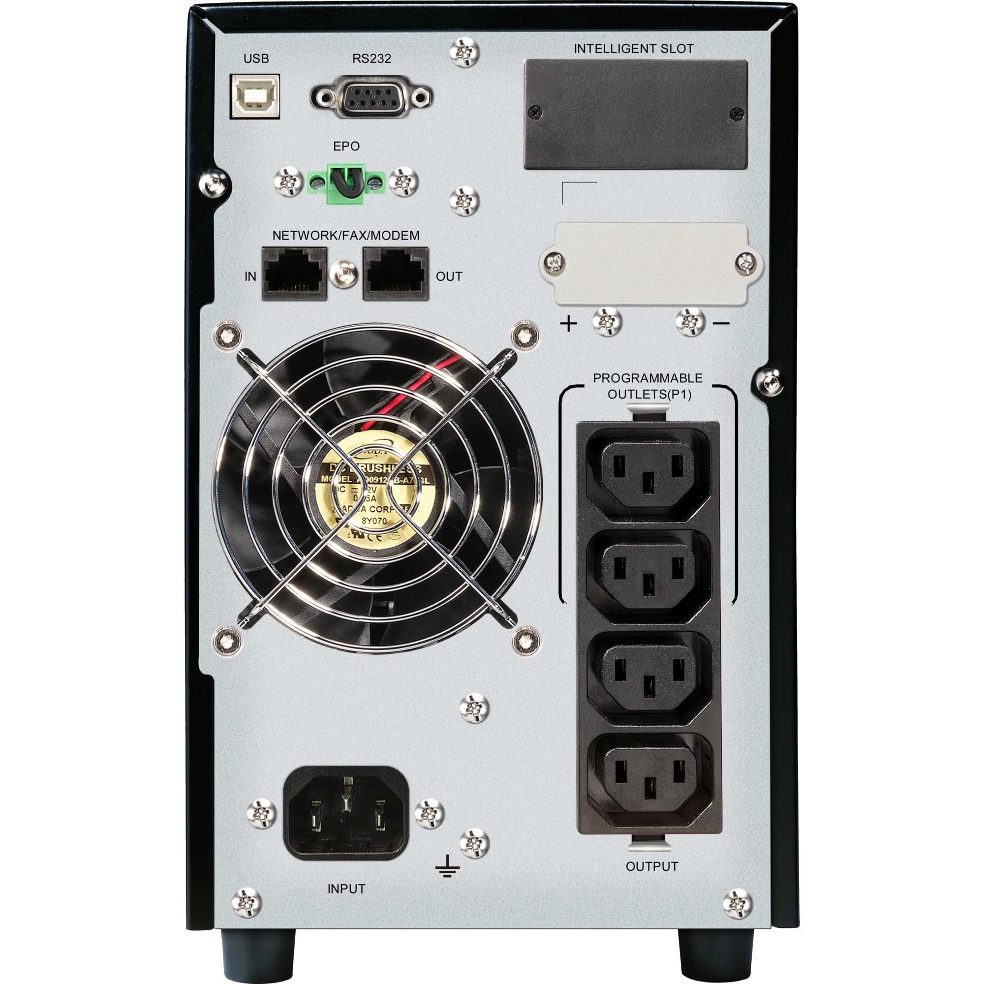 PowerWalker VFI 1500 CG PF1 Double-Conversion (en Ligne) 1500 VA 1500 W 4 Sortie(s) CA