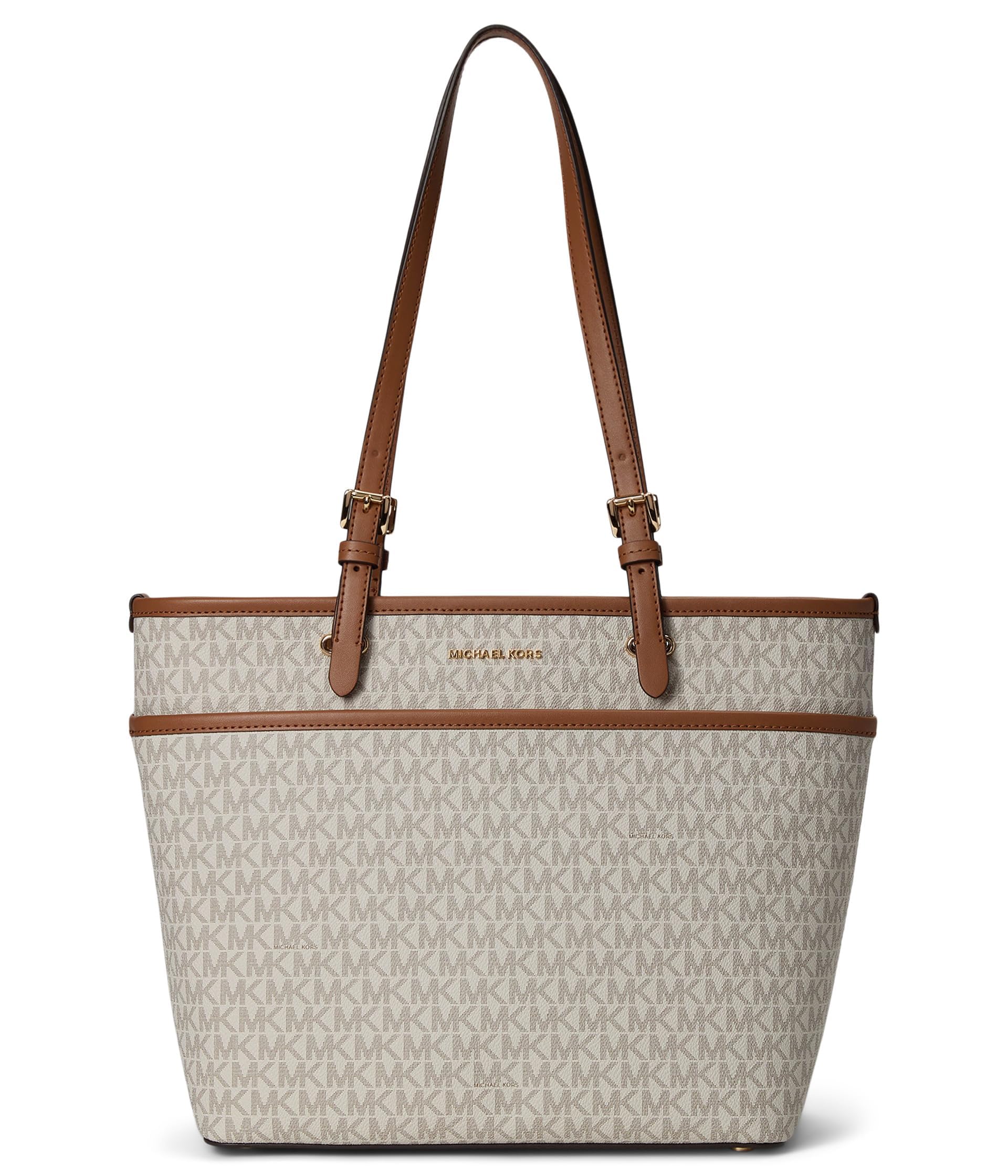 Michael Kors Winston Medium Top-Zip Pocket Tote Bag
