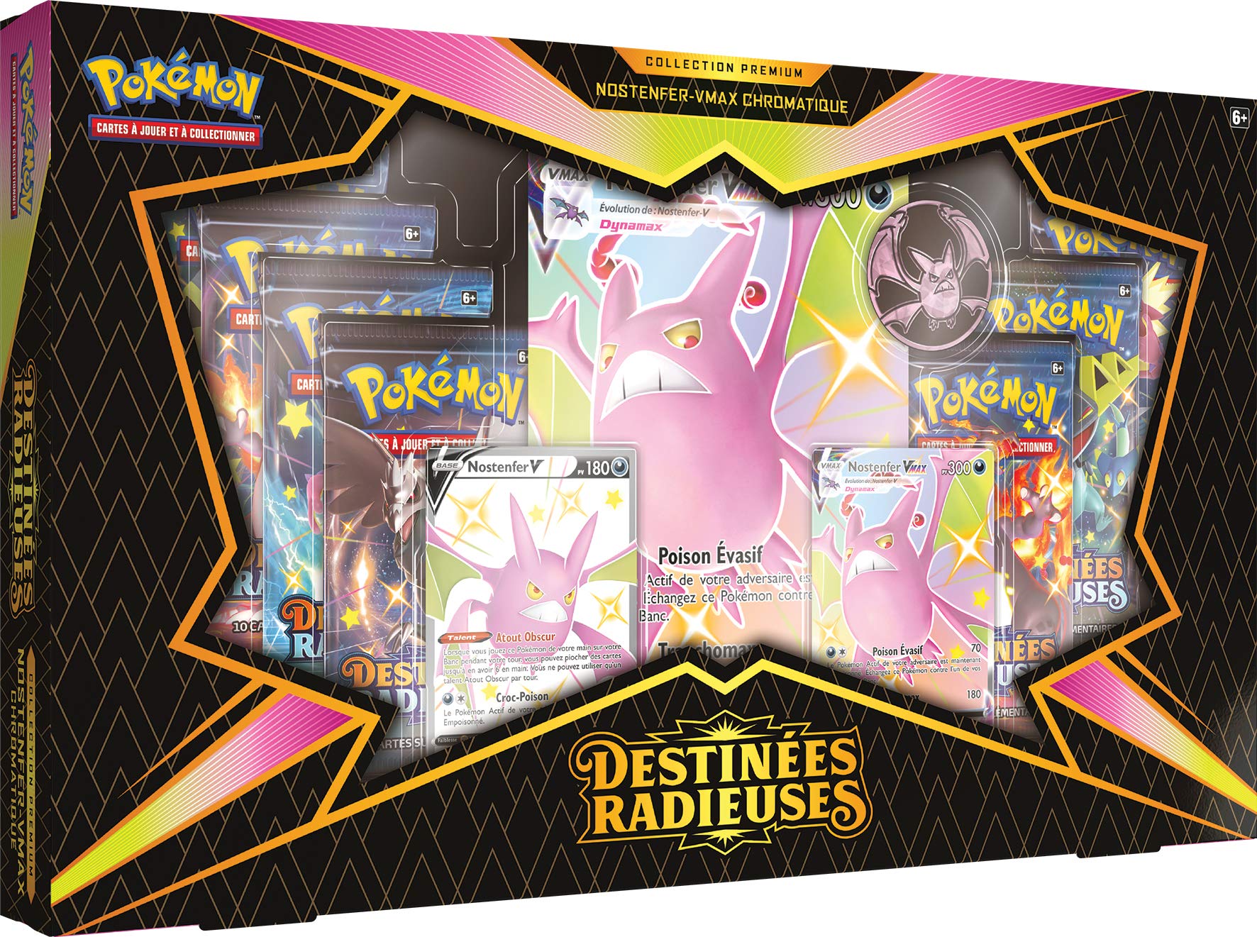 Blancoton V SWSH084 Full Art Shiny – Myboost Coffret 10 Cartes Pokémon – Épée Et Bouclier 4.5 Destinées Radieuses