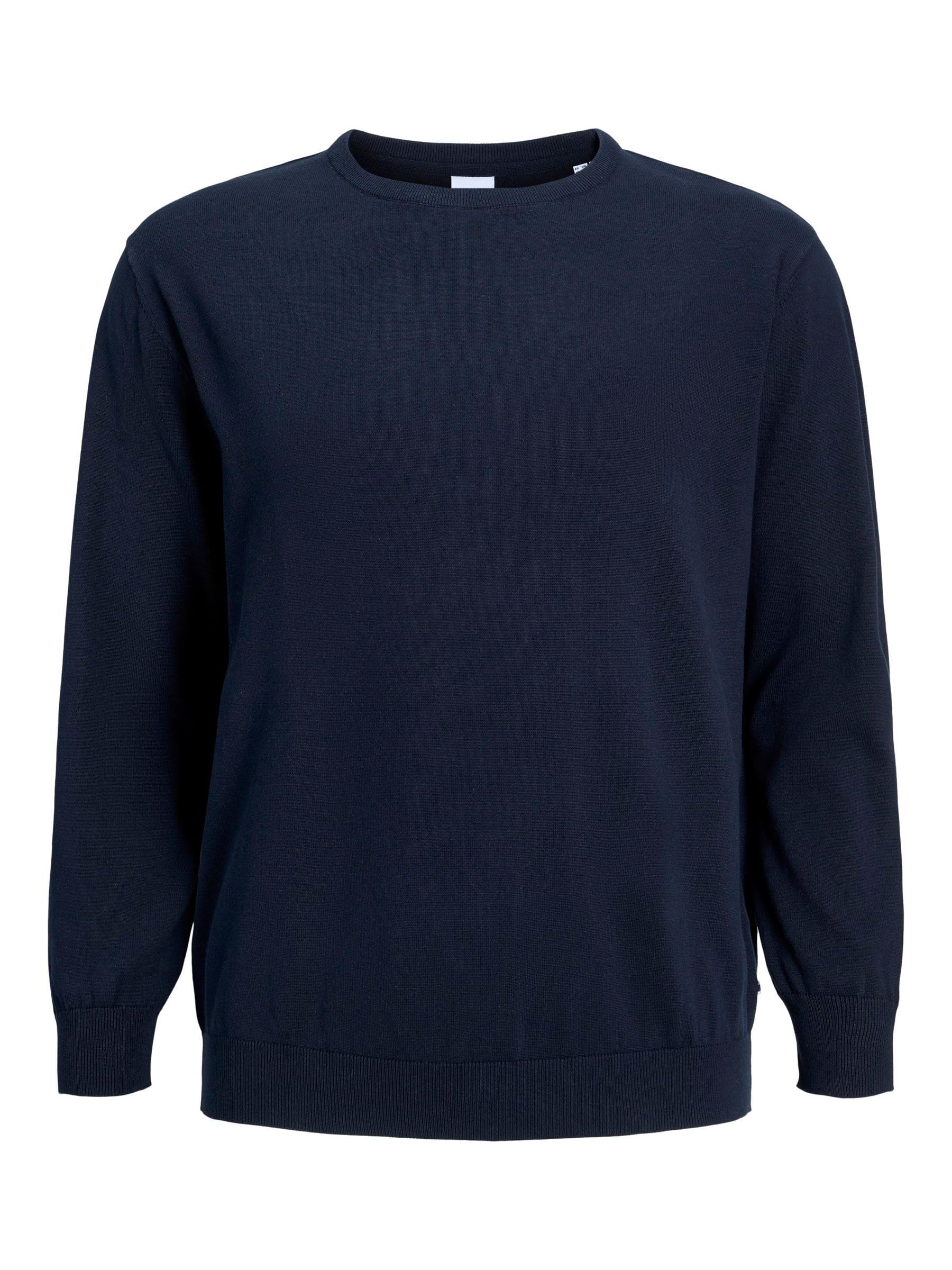 JACK & JONES Men's Jjebasic Knit Crew Neck Noos Pls Knitted Jumper, Blazer Navy, 3XL