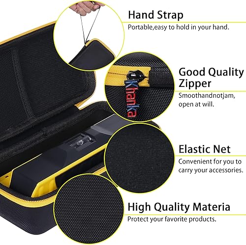 Miniatura 2 de khanka Reemplazo de estuche de viaje duro para Franklin Sensors ProSensor 710 710+ T11 T13 Professional Stud Finder (amarillo)