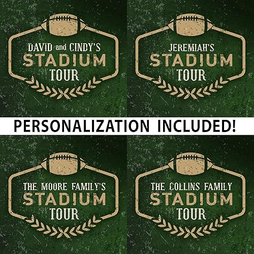 Miniatura 4 de Holy Cow Canvas Personalized Canvas Football Stadium Map Tracker with Pins, Football Stadium Map with Push Pins, Customized Football Gift, Push Pin