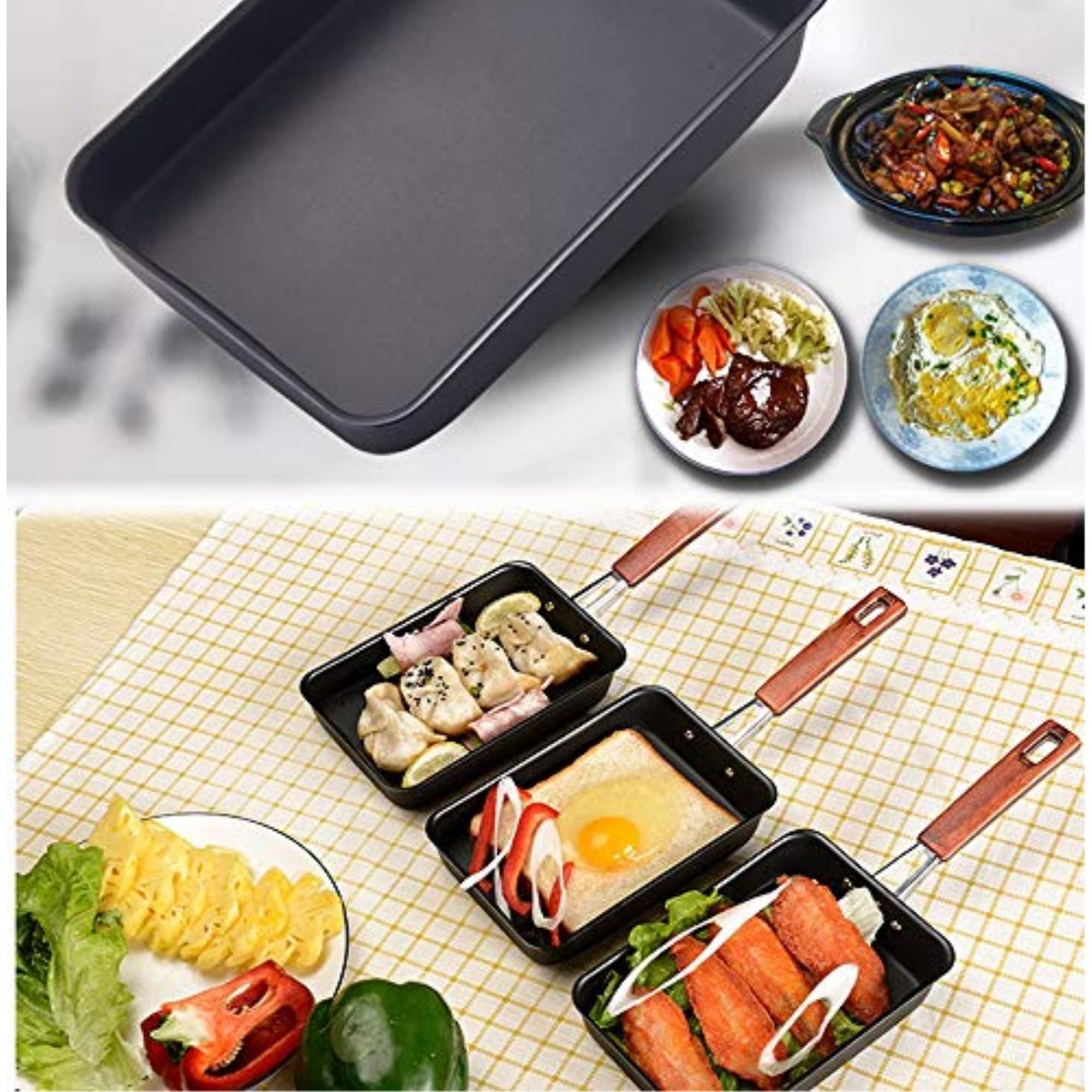 Amazon.com: JapanBargain 1811, Japanese Tamago Egg Pan Iron Omelet