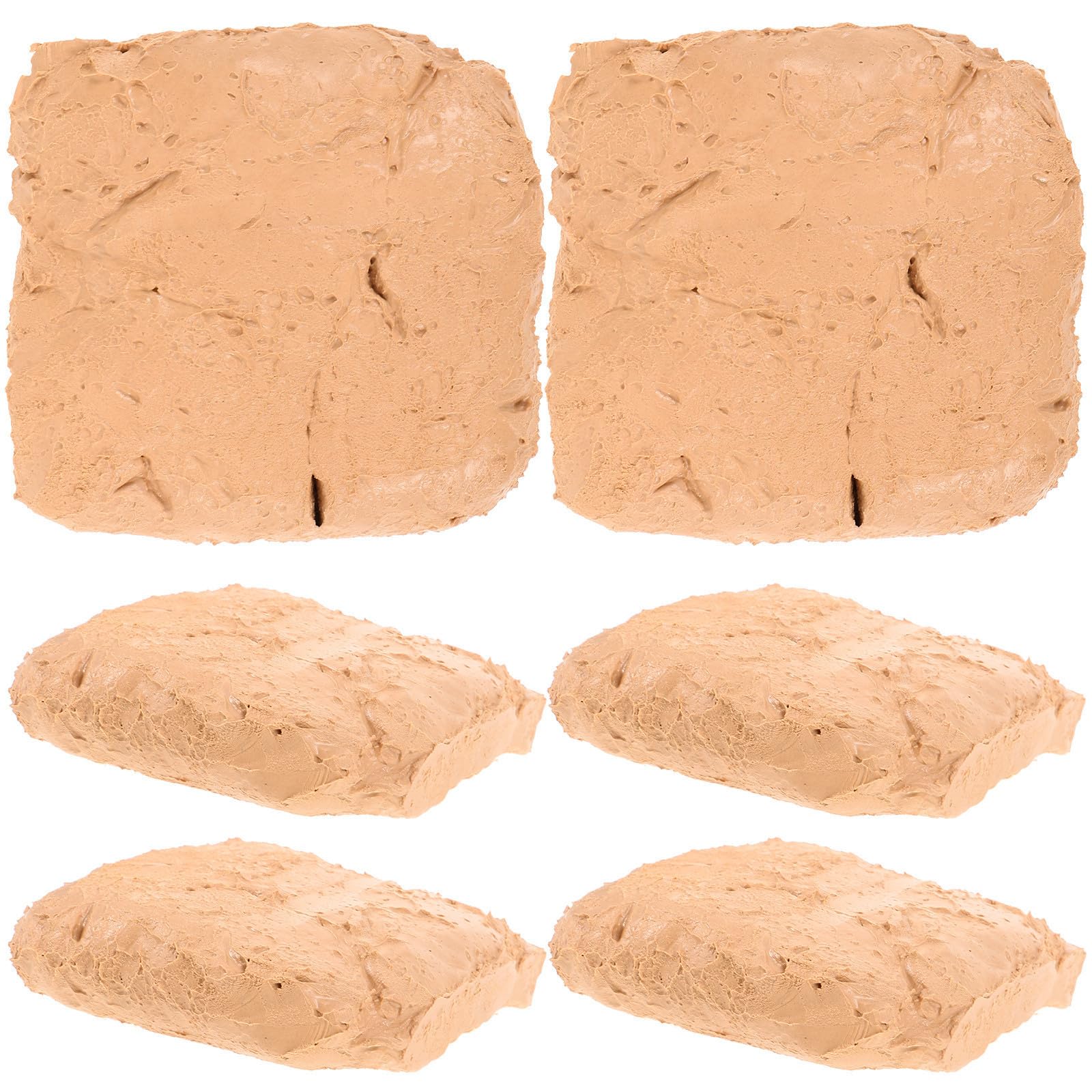 Zerodeko 6 Pezzi Argilla per Fai da Te ad Asciugatura All'aria, Pasta Modellabile, 200g per Sacchetto, Beige, in Abs, per Principianti di Lavorazione Dell'argilla, DIY e Crafting