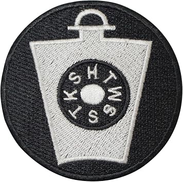 Masonic Keystone Mark Degree Patch HTWSSTKS Machine Embroidery Iron-On Back Freemason Badges & Emblems
