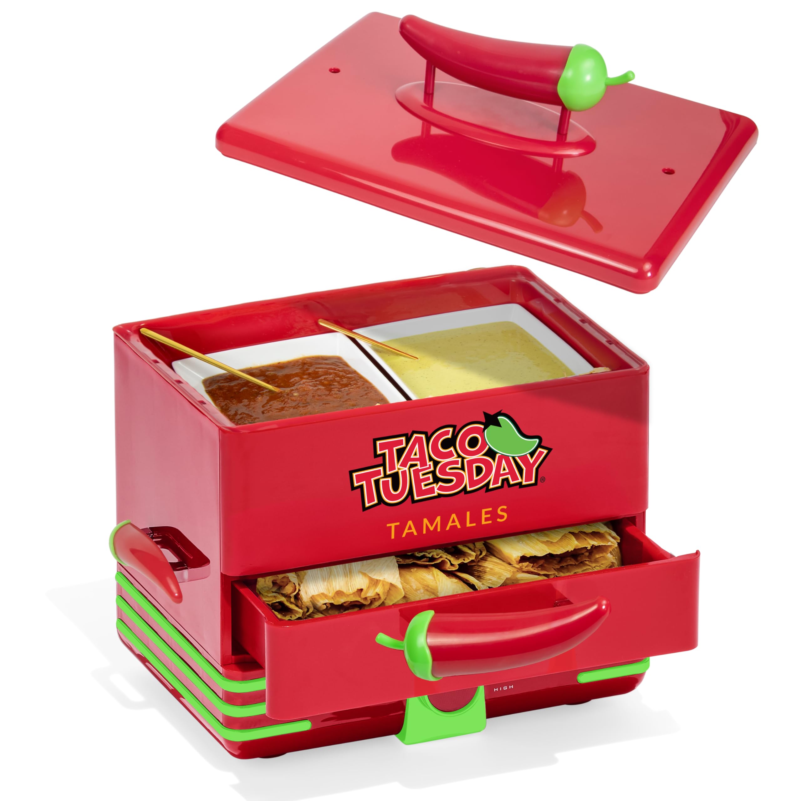 Amazon.com: Nostalgia Taco Tuesday Tamales Steamer - Veggie, Pot