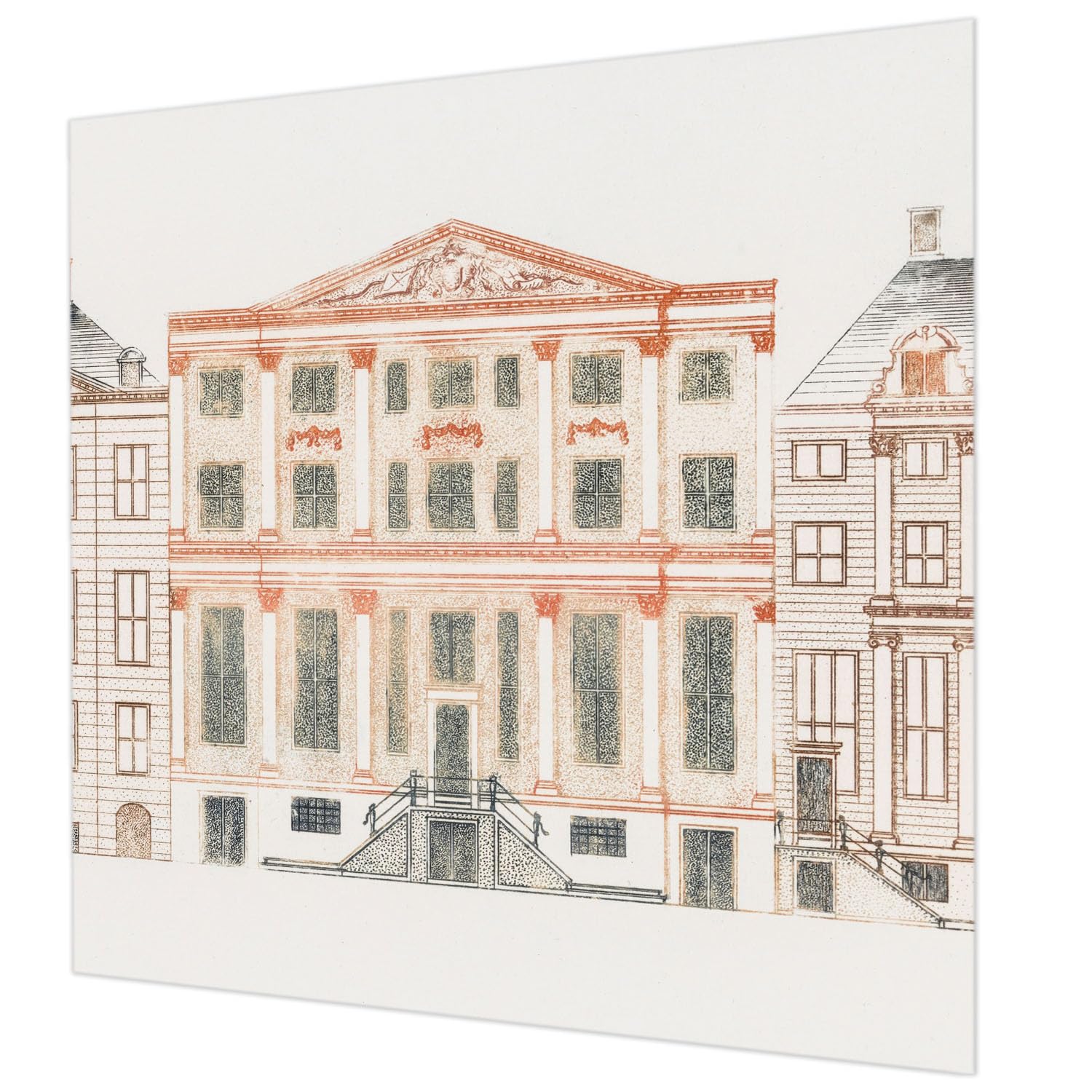 Papier peint intissé bâtiments classiques 250x250 cm décoration murale salon