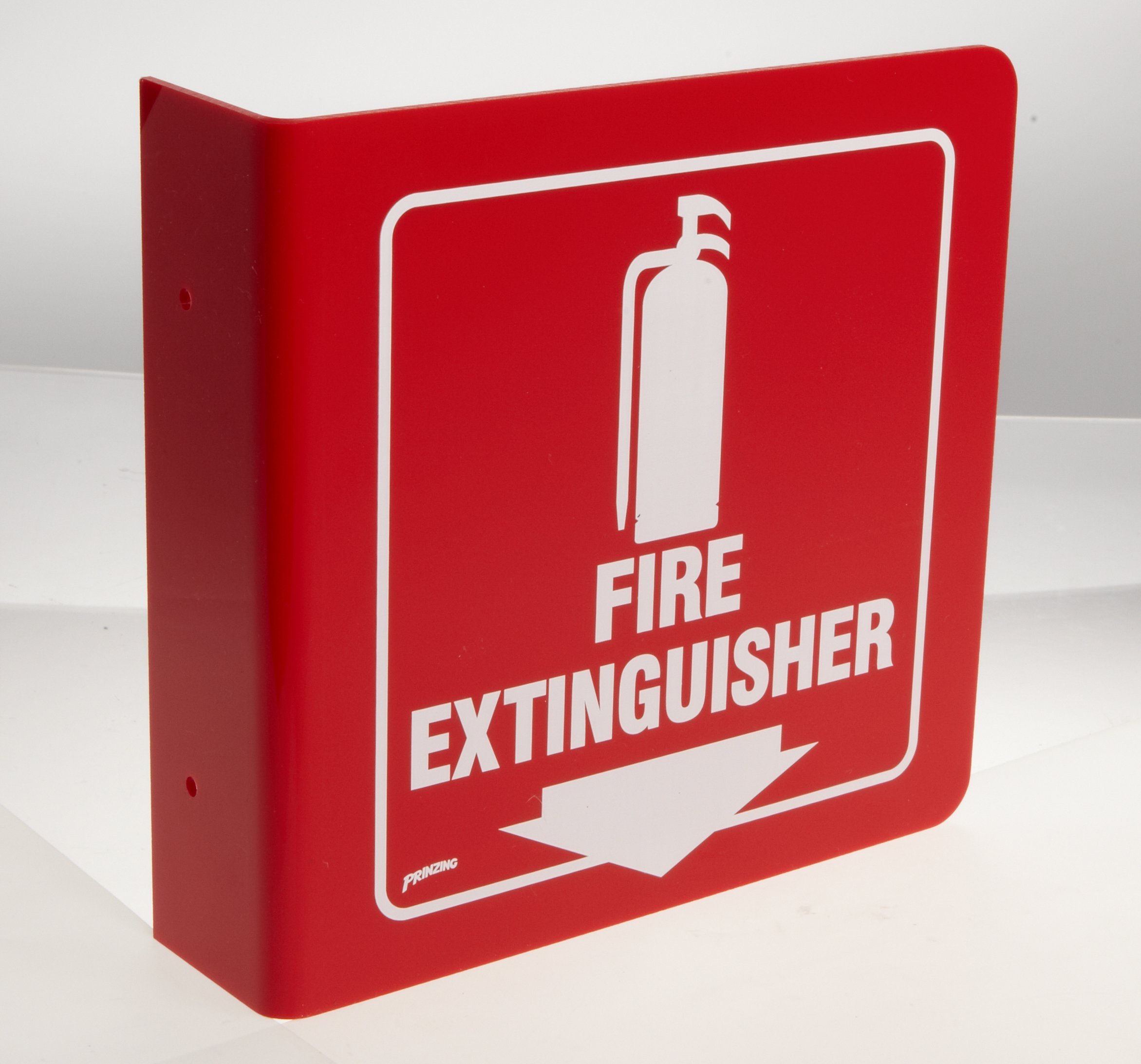 Brady 8" H x 8" W / White on Red / 1 Signs