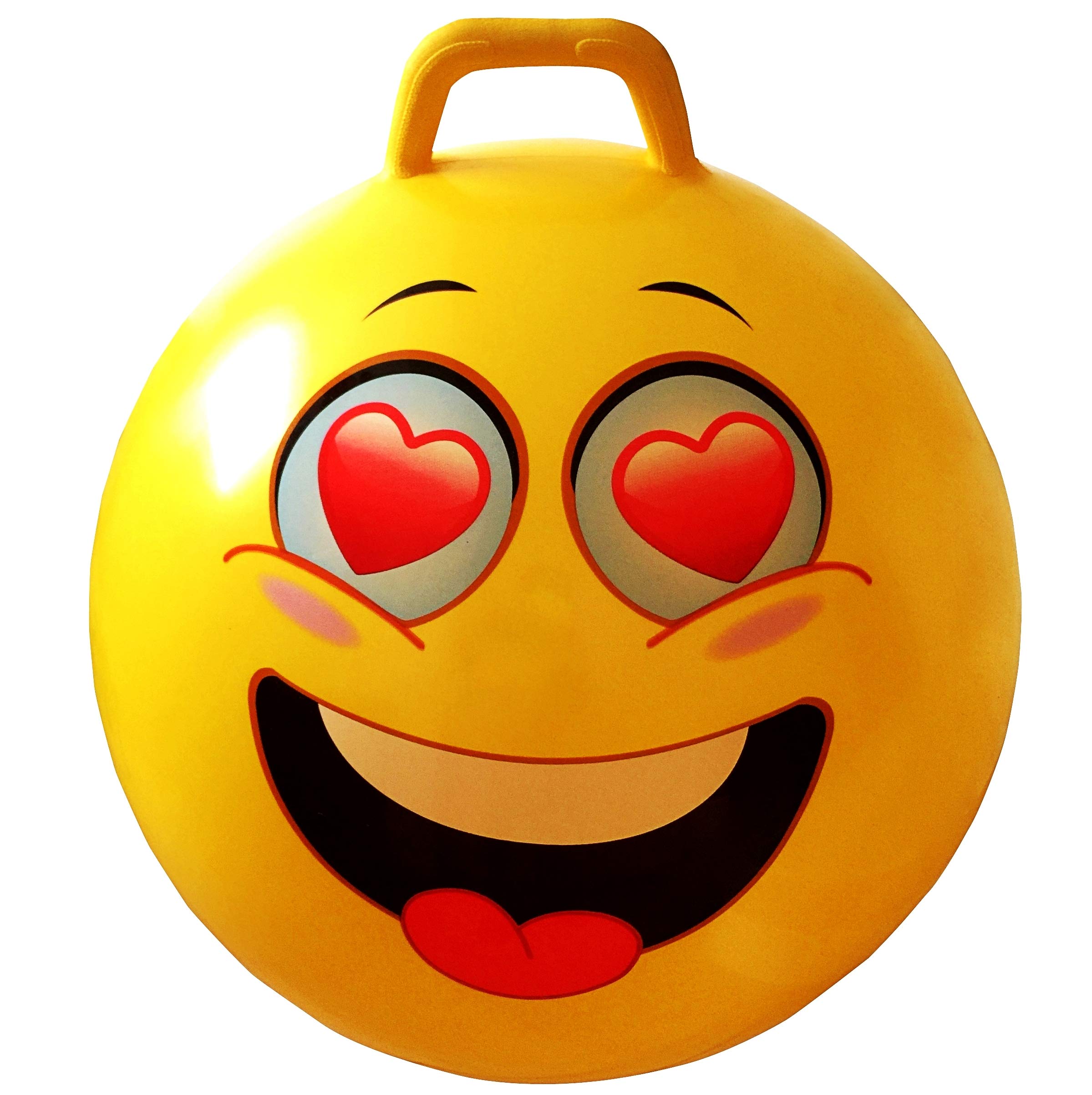 AppleRoundSpace Hopper Ball with Air Pump: 20in/50cm Diameter for Ages 7-9, Hop Ball, Kangaroo Bouncer, Hoppity Hop, Jumping Ball, Sit and Bounce