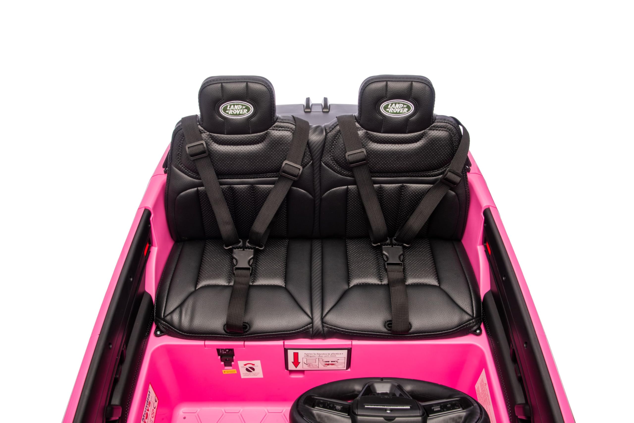 Land Rover Range Rover Sport 24V Maxi SUV Elettrico per Bambini 2 Posti - Macchina con Telecomando Sedili in Pelle Due Cinture a 3 Punti Luci LED Bluetooth Carico Massimo 60 Kg (Rosa)