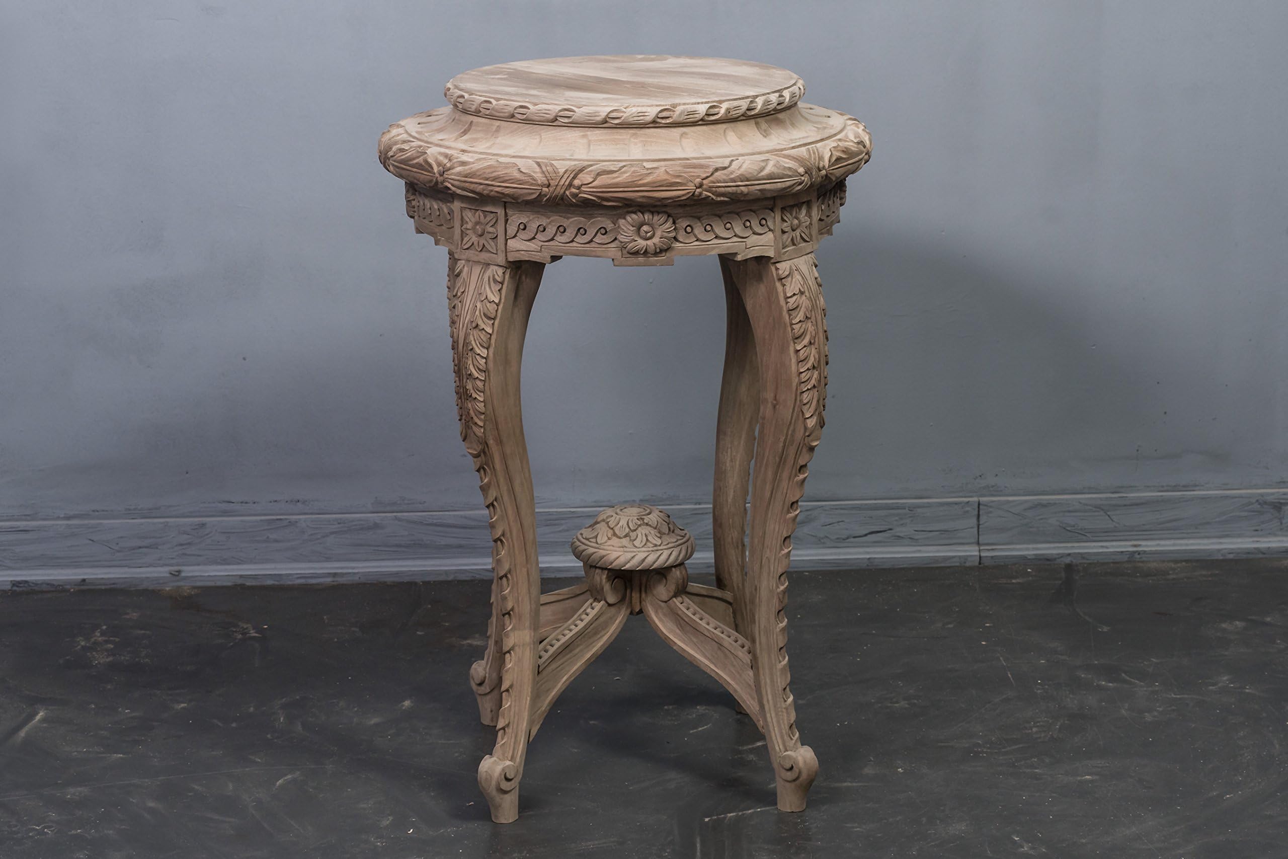 Hand Carved Semi-finished Walnut Coffee Table