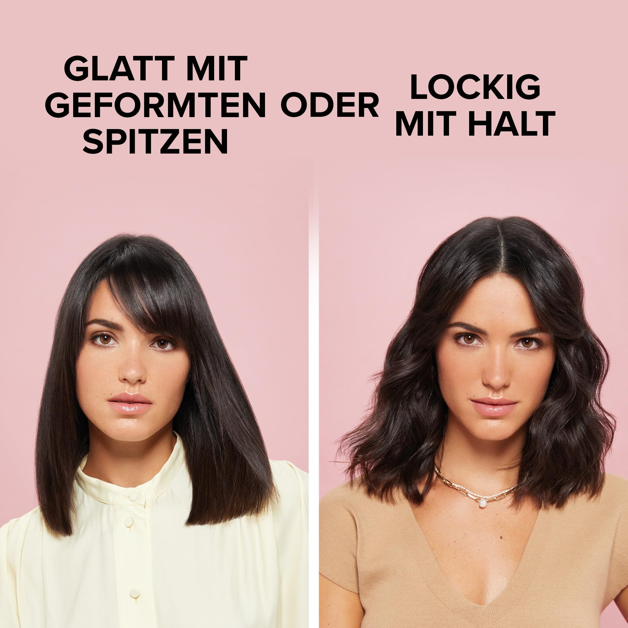 Bellissima My Pro Magic Style Brush P2 30, Warmluftbürste, natürlich wirkende glatte Haare oder definierte Locken, Durchmesser: 30 mm, Ionen-Technologie, Keramikbeschichtung, Mehrfachspannung