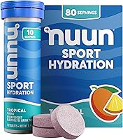 Vista 39 de Nuun Sport - Tabletas de electrolitos para una hidratación proactiva, ponche de frutas, paquete de 8 (80 porciones)