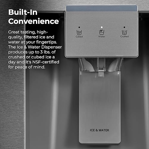 Miniatura 7 de Kenmore Accela Chill, refrigerador de puerta francesa de 36 pulgadas con congelador, estantería ajustable, evaporador doble, certificado ENERGY