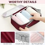 BAGAIL 6 Set/8 Set Compression Packing Cubes, Ultralight Expandable Packing Organizers for Carry on Travel Luggage(8set Wine Red)