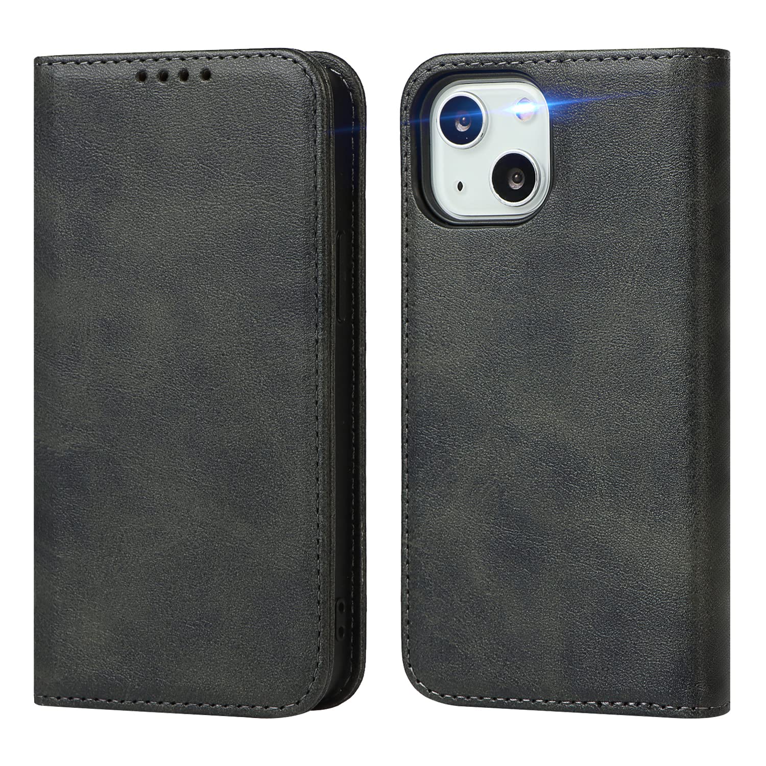 Étui cuir pour iPhone 15 Plus Havaya protège vos cartes noir - 8