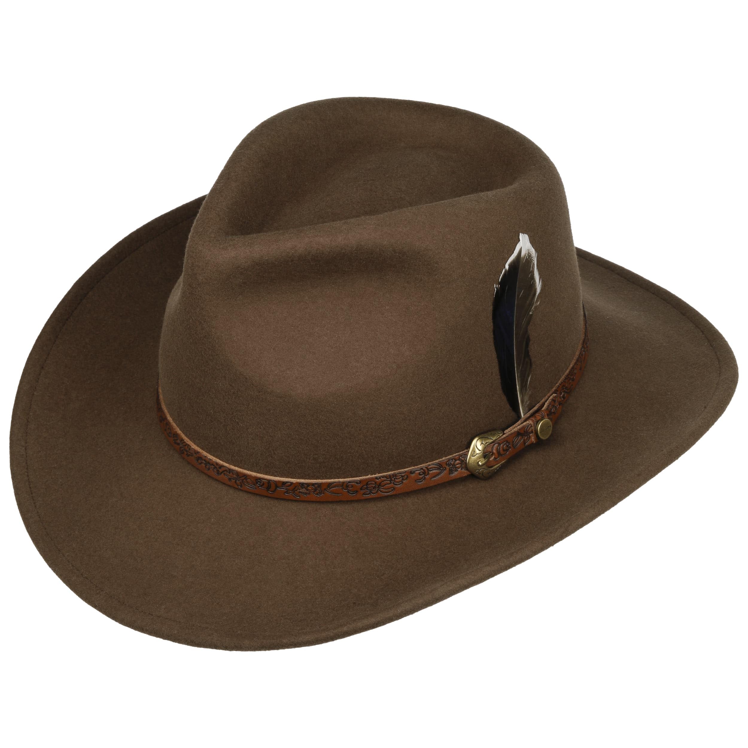 STETSON Norbeck kapelusz kowbojski zgniatany filc welniany Meski Jesien Zima