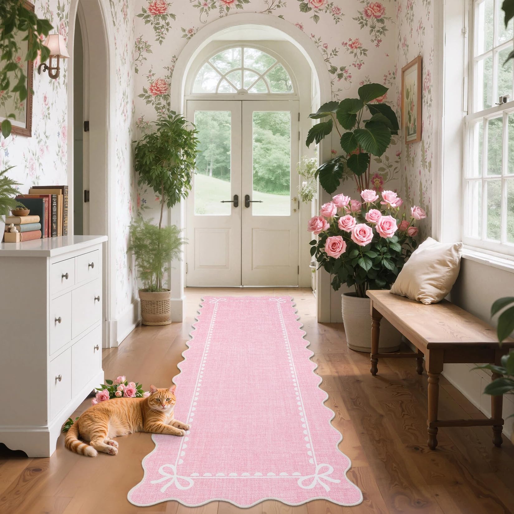 CAROMIO Kurzflor Teppich Wohnzimmer