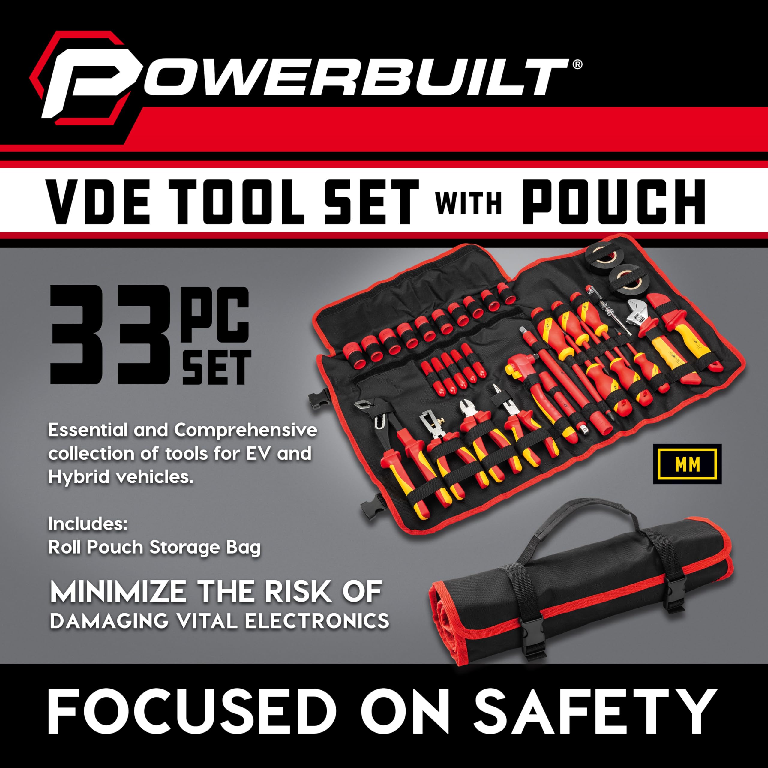 Amazon.com: Powerbuilt 33-Piece VDE Tool Set, Insulated Ratchet