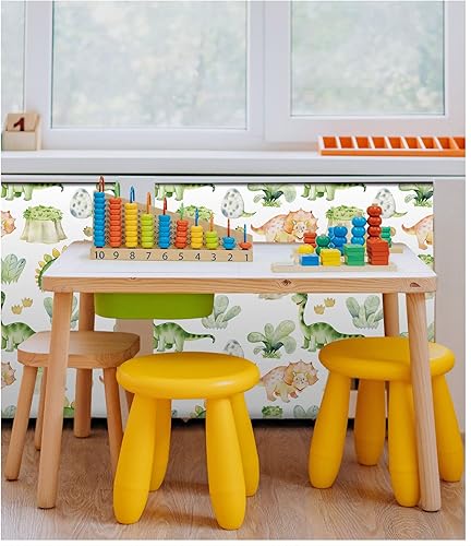 Miniatura 4 de Papel tapiz autoadhesivo de dinosaurio para niños, papel adhesivo extraíble para casillero y cajón, decoración de pared de brontosaurio,