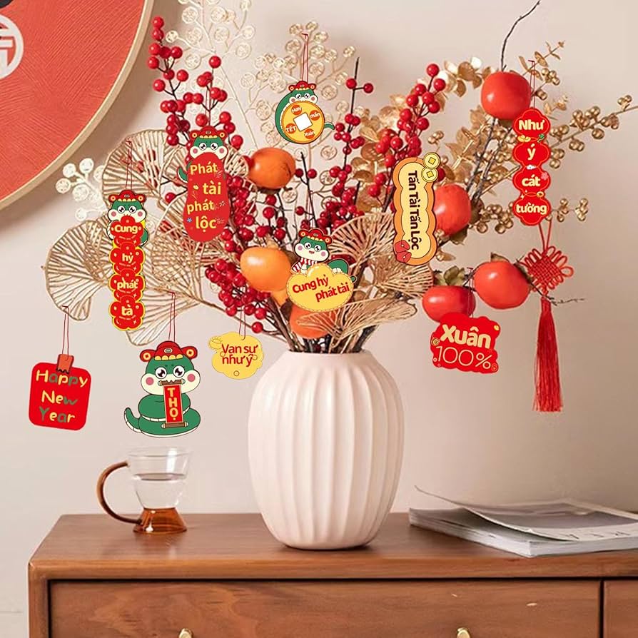 Amazon.co.jp: TQEBWUS 2025 ベトナム旧正月飾り、2025 ベトナム