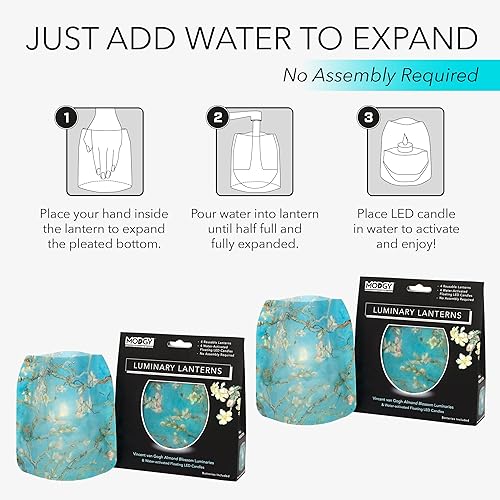 Miniatura 4 de MODGY Farol LED luminoso portavelas decorativo para interiores y exteriores, lámparas de vela de plástico para mesa de boda, porche, velas flotantes