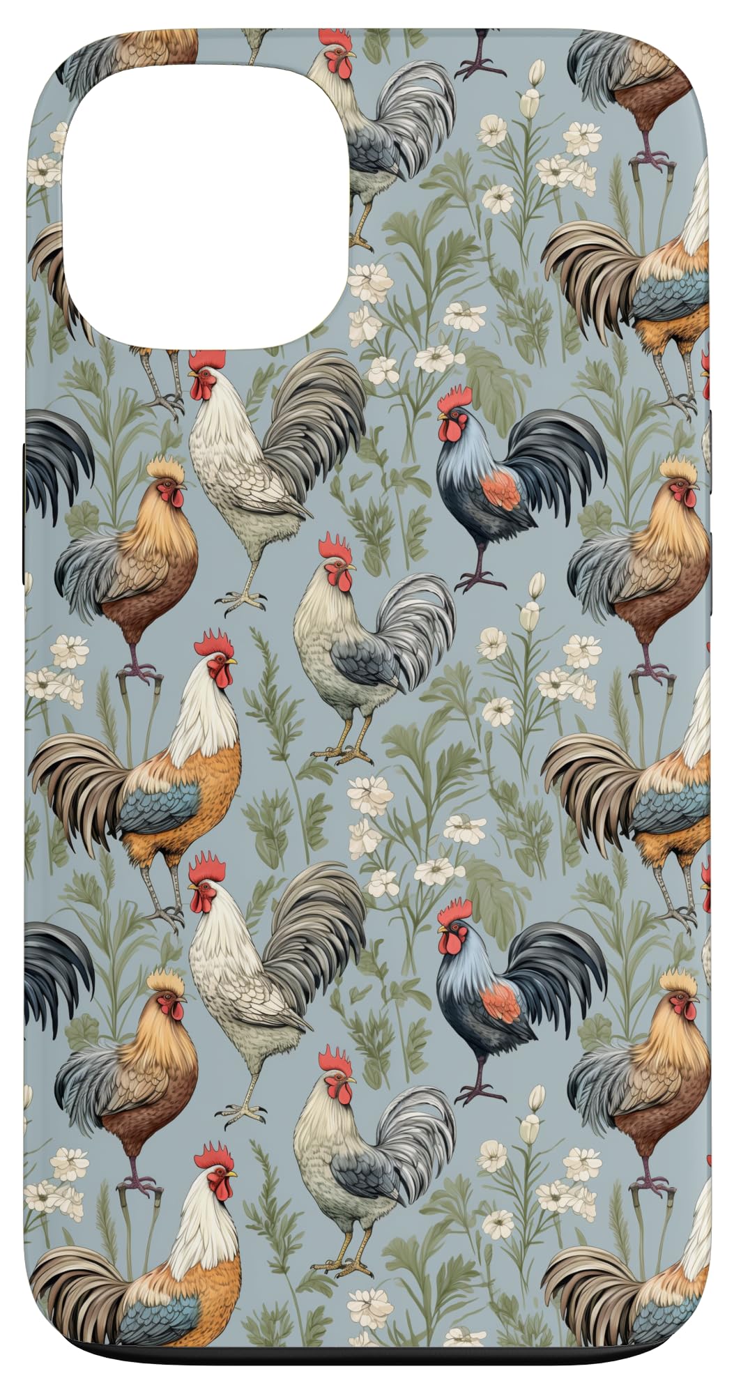 Chicken Pattern Vintage Farm Animal Chicken Lover Case for iPhone 13