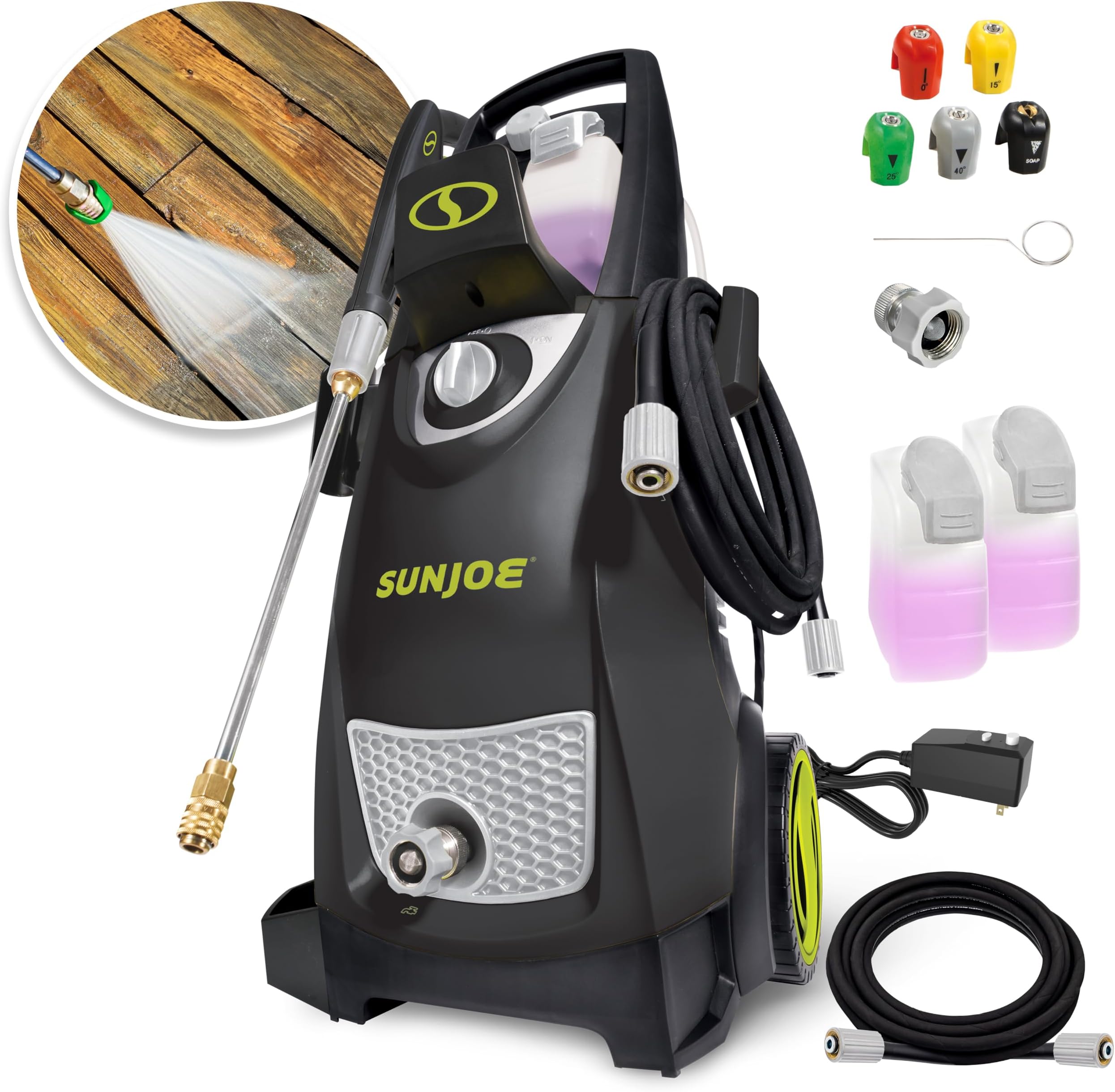 Sun Joe SPX3000 Nettoyeur haute pression électrique 14,5 A 2030 PSI Max 1,76 GPM Max avec 5