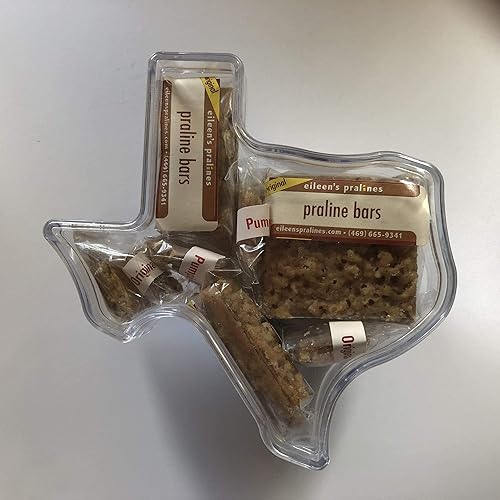 Eileen's Pralines Praliné Barras Acrílico Texas Caja De Regalo