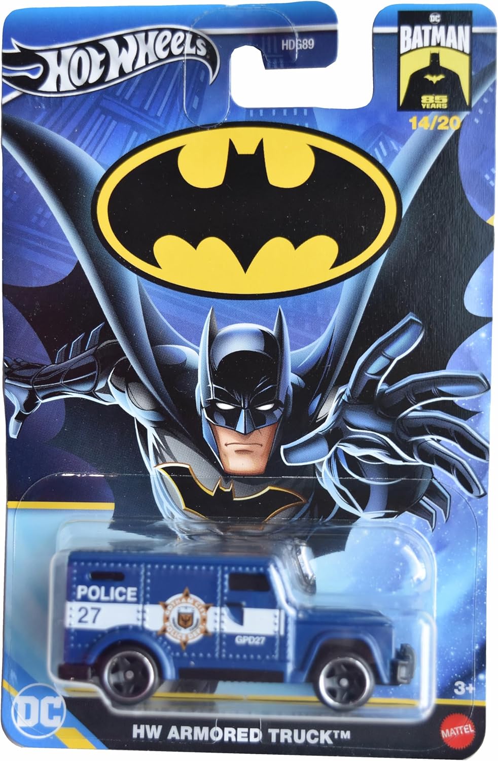 Hot Wheels HW Armored Truck, Batman 85th Years 14/20 [Blue]