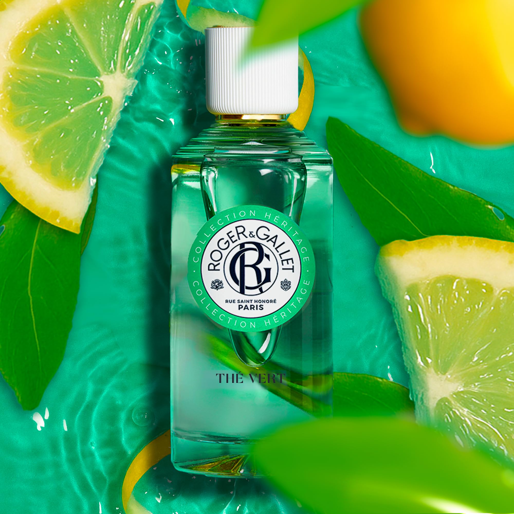 Roger&Gallet - The Vert - Acqua Profumata di Benessere - Limone di Calabra - Tè verde - Legno di Gaiac - 100 ml